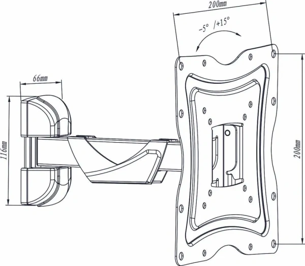 Кронштейн Metaldesign MD 3352 (для ЖК-ТВ до 50")